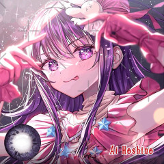 Фиолетовые контактные линзы - Ай Хосино - Ai Hoshino - Аниме косплей 