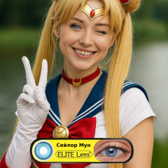 Синие контактные линзы - Сейлор Мун - Sailor Moon - Крейзи/Косплей - Аниме