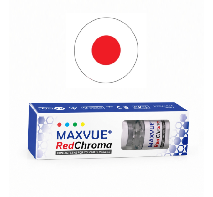 Дальтонические контактные линзы Maxvue® Red Chroma - контактные линзы MaxVUE