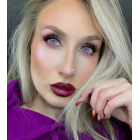 Фіолетові кольорові лінзи - Айс Мілк Амур - Для світлих очей