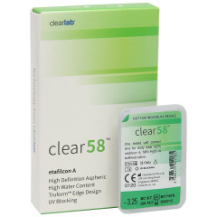 Линзы на месяц Clear 58 UV (Клеар 58 ЮВи) 