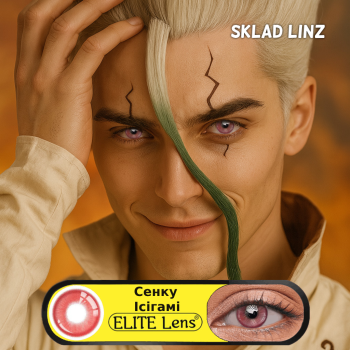 Сенку Ісігамі - Червоні аніме лінзи для косплею - Dr. Stone (Доктор Стоун) Сенку Ісігамі - Червоні аніме лінзи для косплею - Dr. Stone (Доктор Стоун)