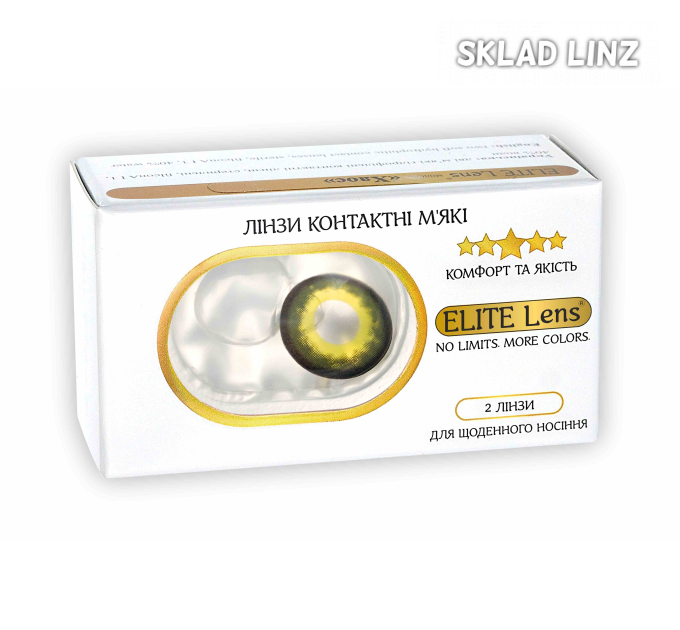 Чорні кольорові контактні лінзи - Хаос - контактные линзы ELITE Lens