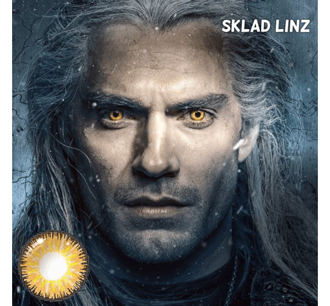 Карие цветные линзы - Ведьмак -The Witcher‌ - Крейзи/Косплей - Карнавальные - контактные линзы ELITE Lens