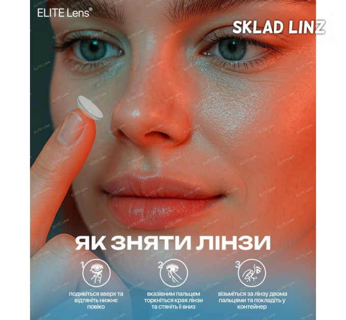 Чорні кольорові контактні лінзи - Локі Блу - контактные линзы ELITE Lens