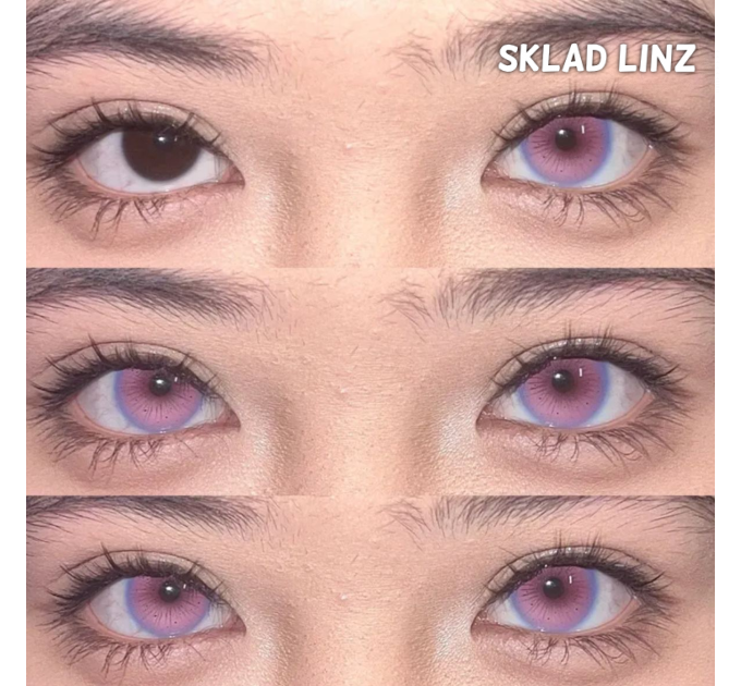 Розовые Карнавальные линзы (Crazy) Пинк - контактные линзы ELITE Lens