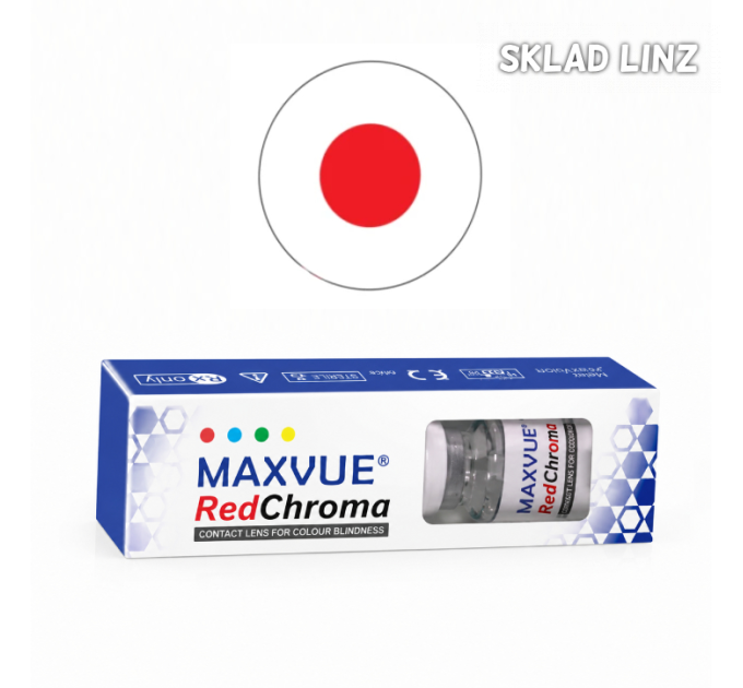 Дальтонические контактные линзы Maxvue® Red Chroma - контактные линзы MaxVUE