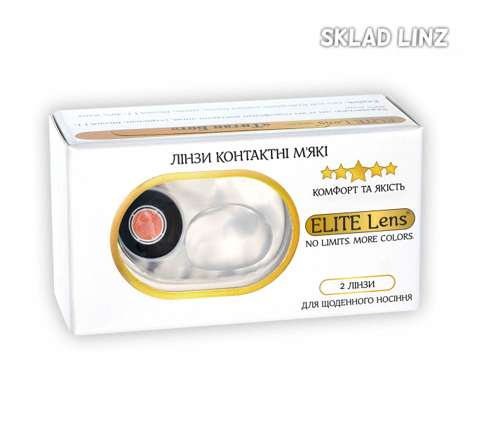 Чорні кольорові контактні лінзи - Титан Бот - контактные линзы ELITE Lens