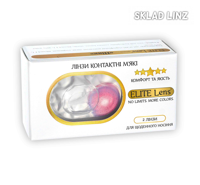 Розовые Карнавальные линзы (Crazy) Пинк - контактные линзы ELITE Lens