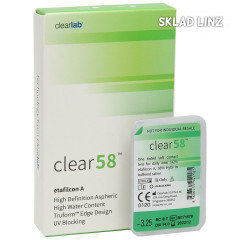 Лінзи на місяць Clear 58 UV (Клеар 58 ЮВі) Лінзи на місяць Clear 58 UV (Клеар 58 ЮВі)