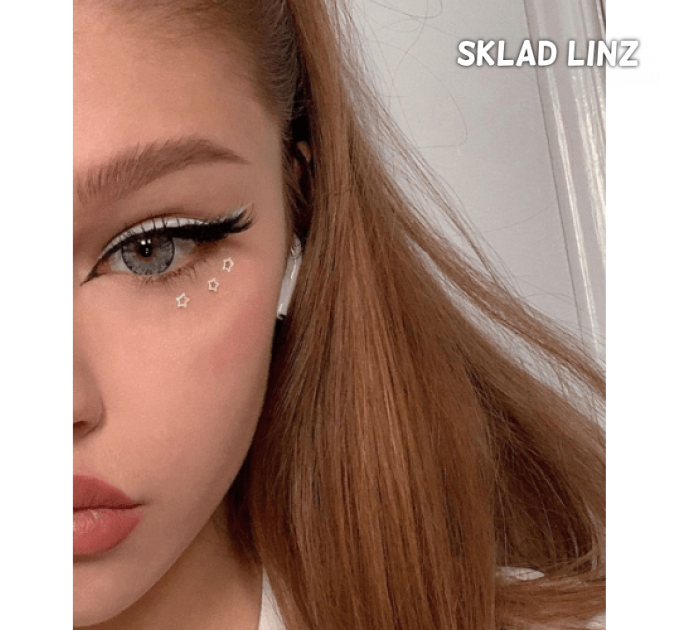 Сірі кольорові контактні лінзи - Грей2 - Для світлих очей - Сірі лінзи з обідком - контактные линзы ELITE Lens