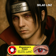 Итачи Учиха - Красные аниме линзы для косплея - «Наруто»