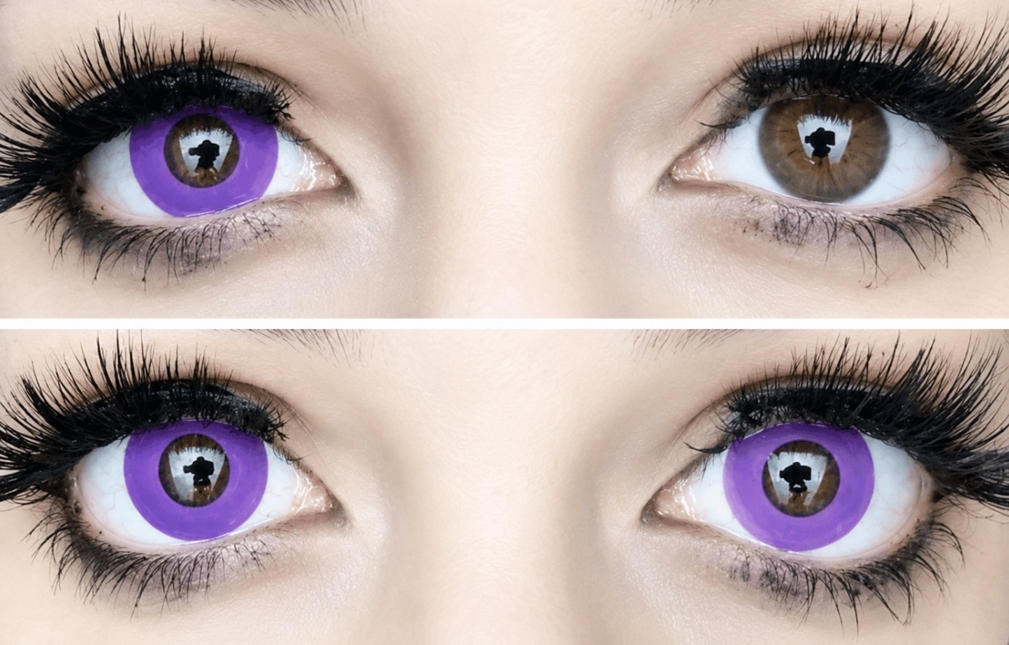 Фиолетовые цветные контактные линзы Ультрафиолет: ELITE Lens для косплея, карнавала и костюмированных образов