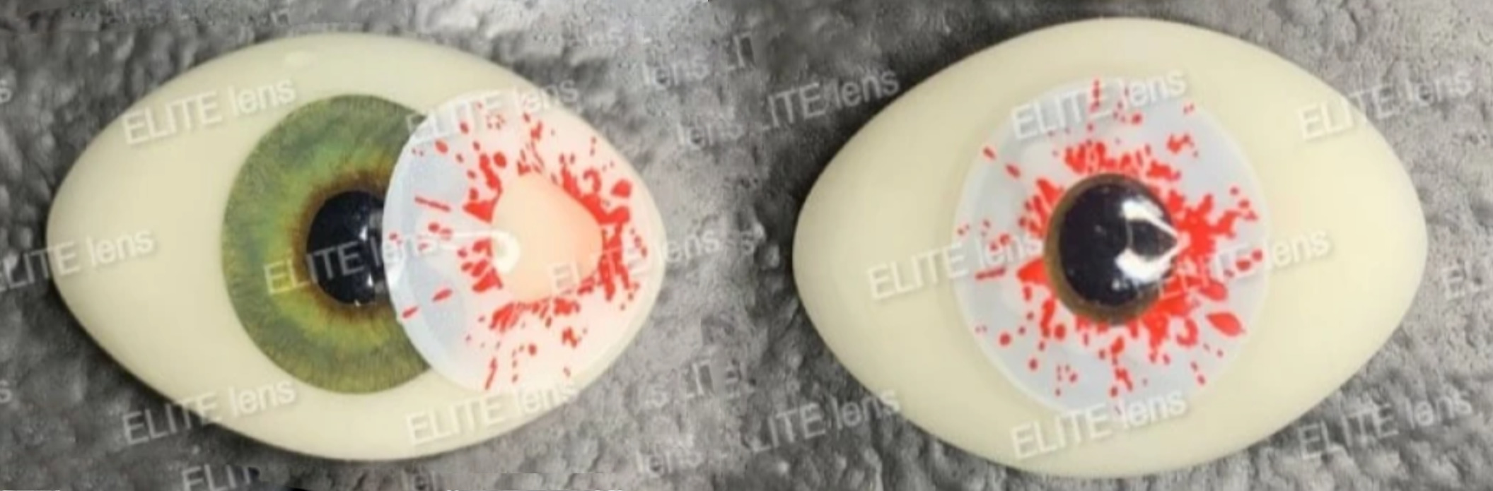 Білі кольорові контактні лінзи - Постріл - Крейзи/Косплей